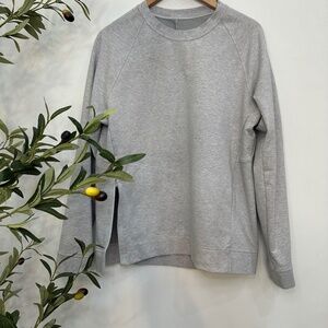 Lululemon Men's City Sweatshirt Crew Heathered Ultra Light Grey – Size L